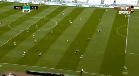 【英超】奈尼闪击奥巴梅扬破门 阿森纳2比0客胜纽卡